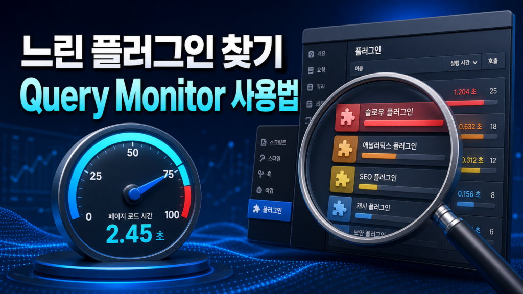 워드프레스 느린 플러그인 찾기|Query Monitor 사용법 1 image 15