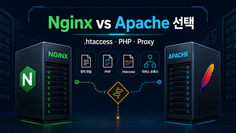 Nginx vs Apache 선택|.htaccess·PHP·Proxy 30분 테스트 9 Nginx와 Apache를 .htaccess PHP 리버스 프록시 기준으로 비교