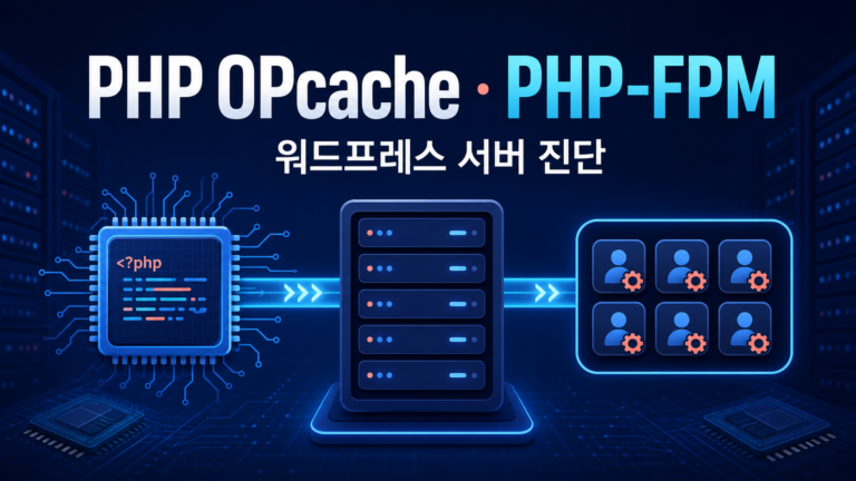 PHP OPcache와 PHP-FPM 워드프레스 서버 진단 대표 이미지